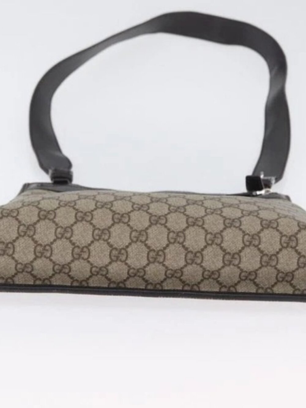 GUCCI GG Supreme Shoulder Bag PVC Beige Silver 92560 Auth ka2891 - Picture 6 of 16
